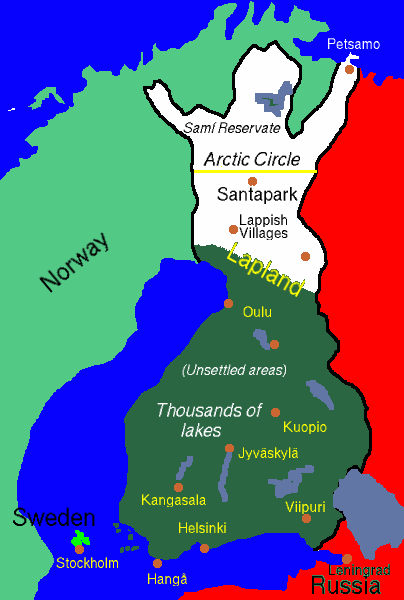 Map of finland